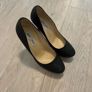 Black Jimmi Choo hills size 37.5